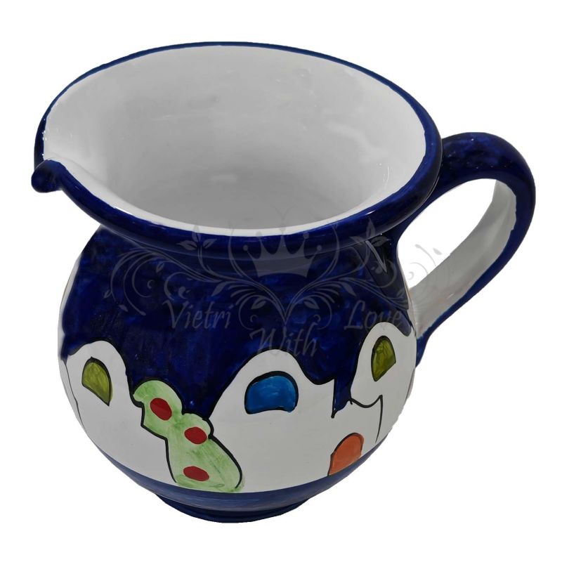 Pitcher Positano line. handpainted Vietri ceramic