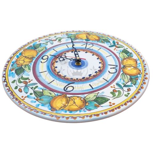 Orologio da parete. Linea limoni. Ceramica di Vietri.... 2