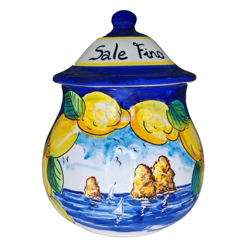 Jar. Customizable Jar. Vietri Ceramics. Hand...