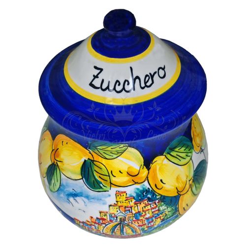 Tarro Personalizable. Cerámica de Vietri. Pintado a Mano.