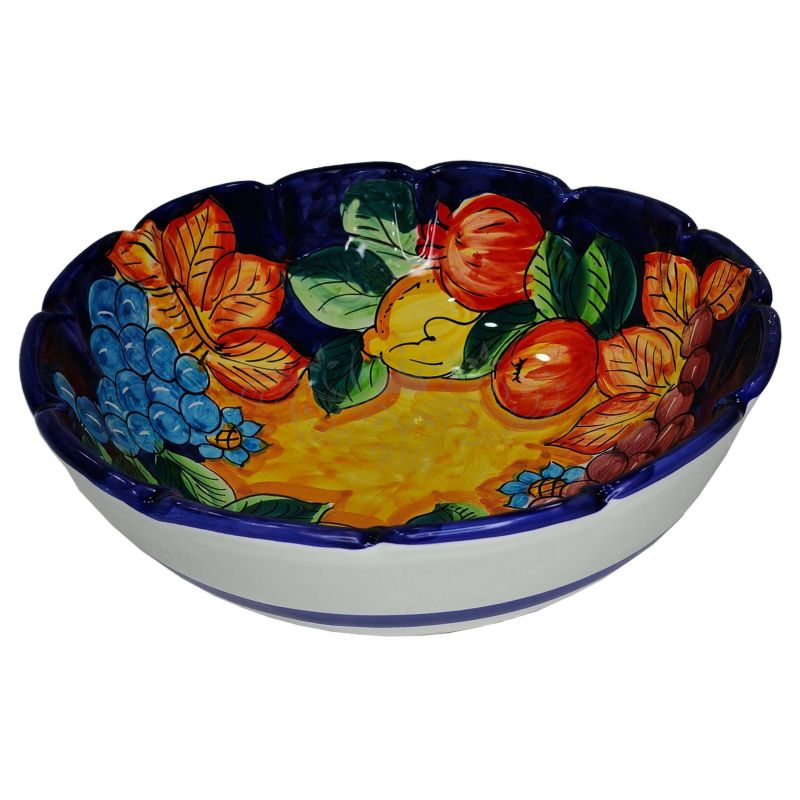 Scalloped bowl, deep plate, soup bowl, salad...