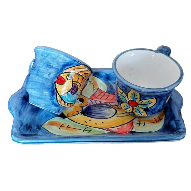 Coffee Cup and Tray Set “Tet-a-Tet” Favor....