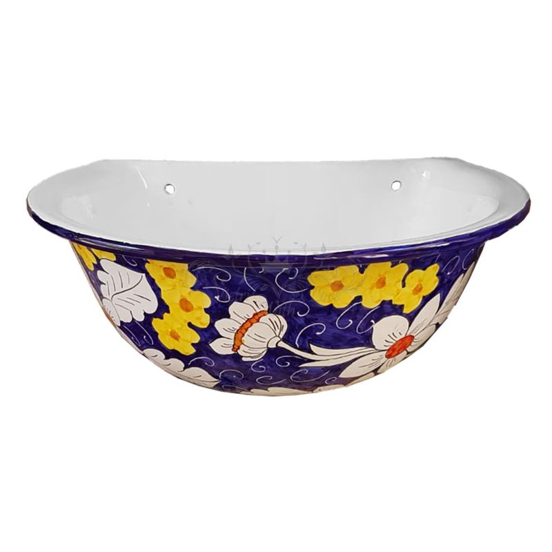 Garden fountain. Vietri ceramic, hand-painted....