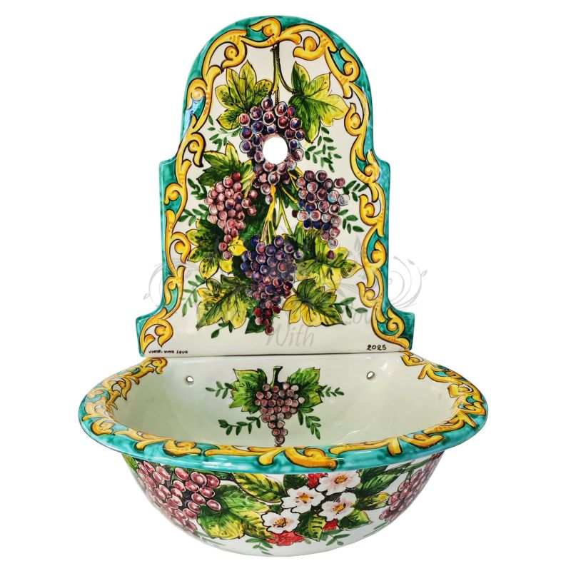 Fuente de jardín. Línea Fruta. Cerámica de...