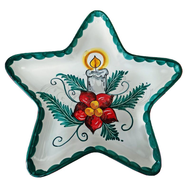 Sternförmiger Teller. Weihnachtskollektion....