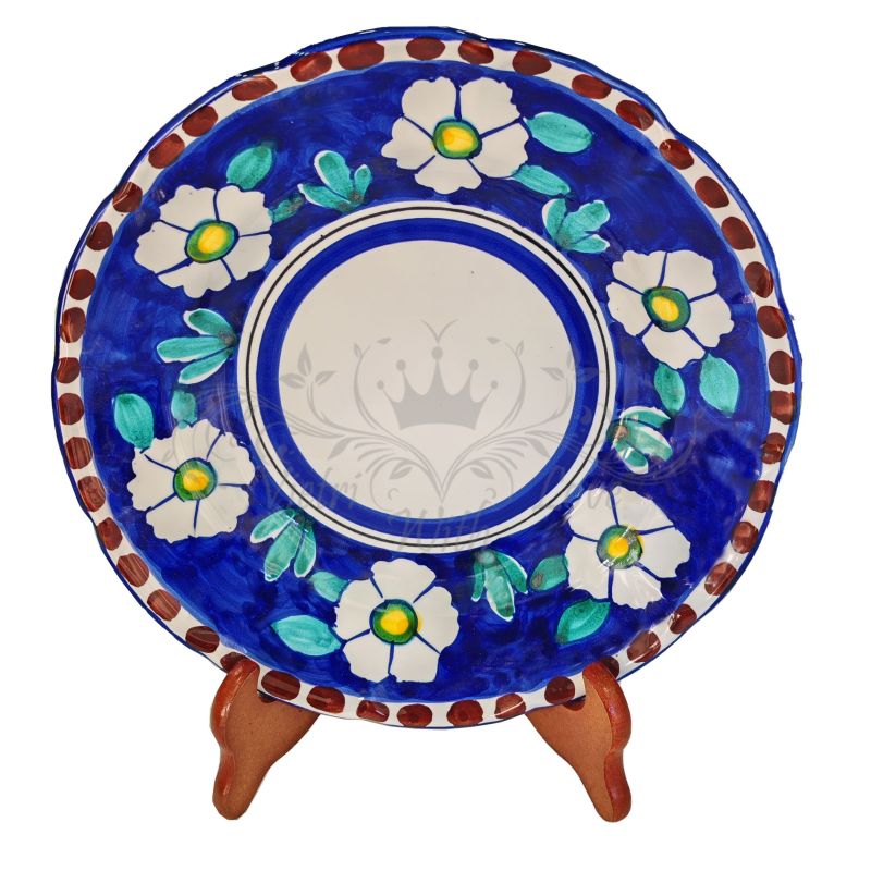 Plate. Dish Plate. Positano design. Flowers....