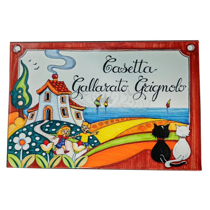 Plaque rectangulaire personnalisable. Céramique...