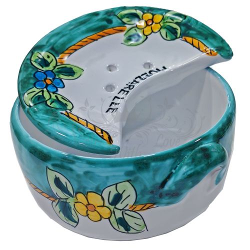 copy of Mozzarella Cheese Pot Modern line - handpainted... 2