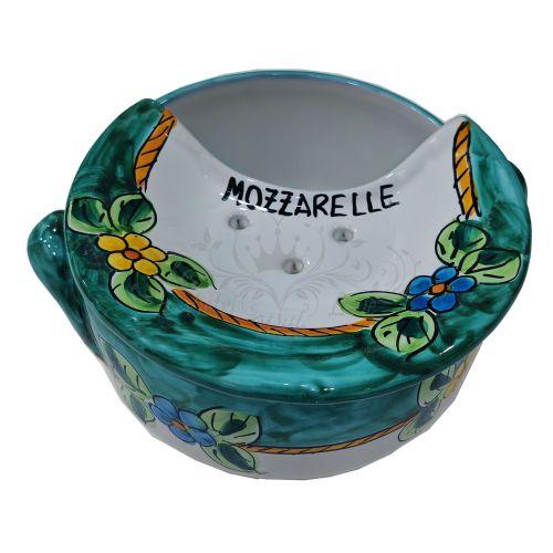 copy of Mozzarella Cheese Pot Modern line - handpainted Vietri ceramic
