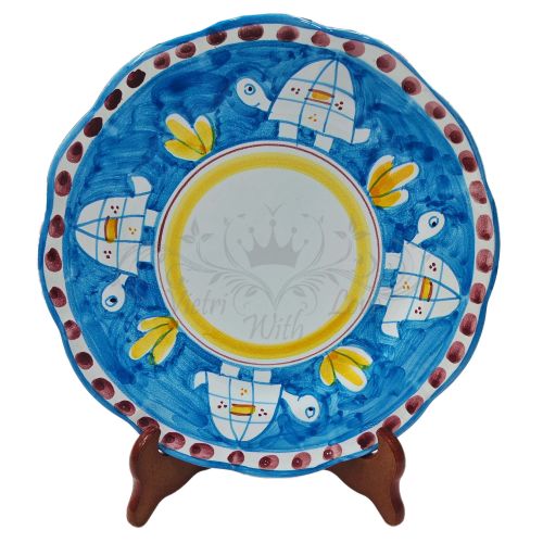 Assiettes de service en céramique Vietri. Ligne animaux