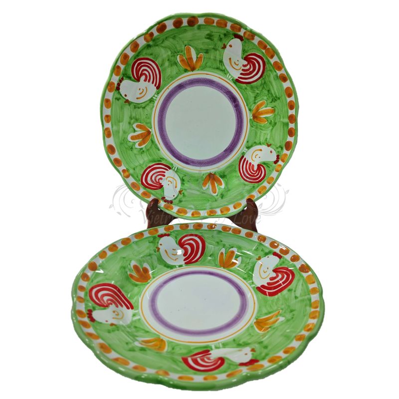 Serviceteller aus der Vietri-Keramik-Tierlinie