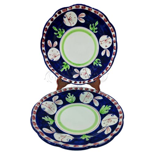 Teller-Set. Kollektion Animaletti. Handbemalte Keramik aus Vietri