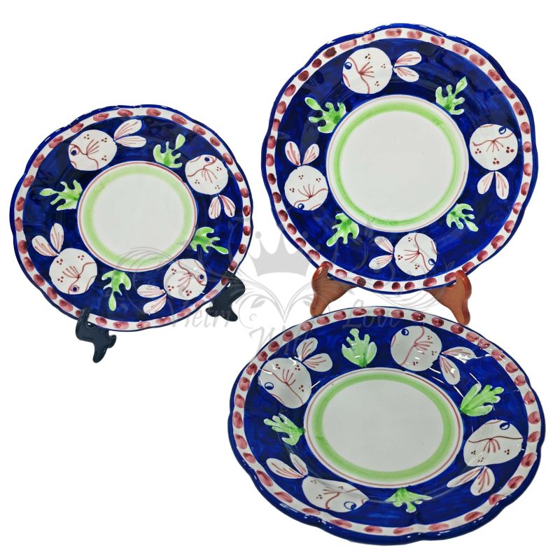 Assiettes de service en céramique Vietri. Ligne...