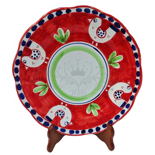 Plates Vietri ceramic animal line plates, dishes. Vietri ceramics. handmade