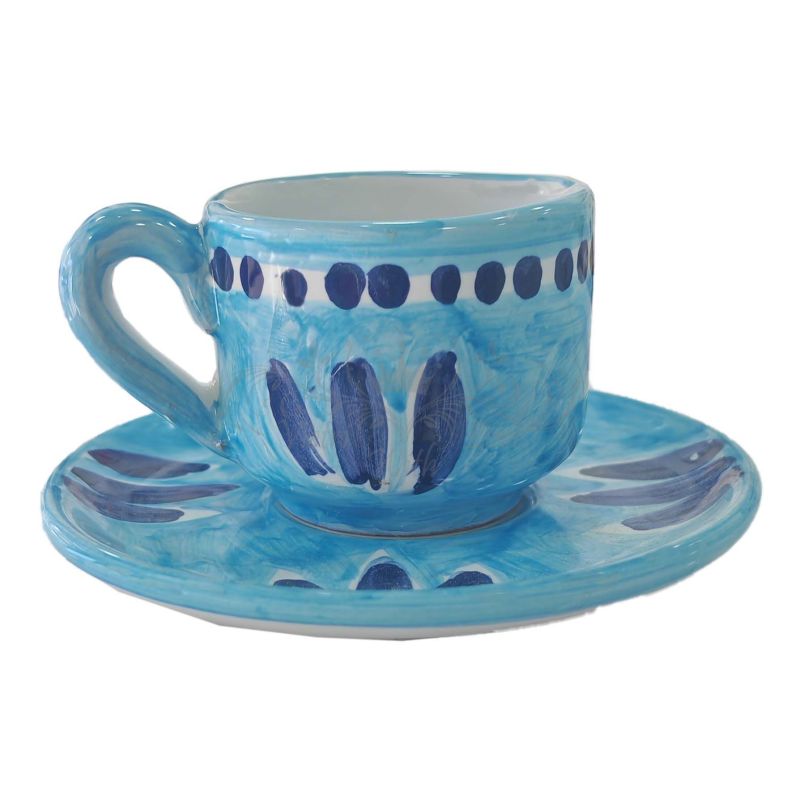 Tasse à expresso avec soucoupe et couvercle....
