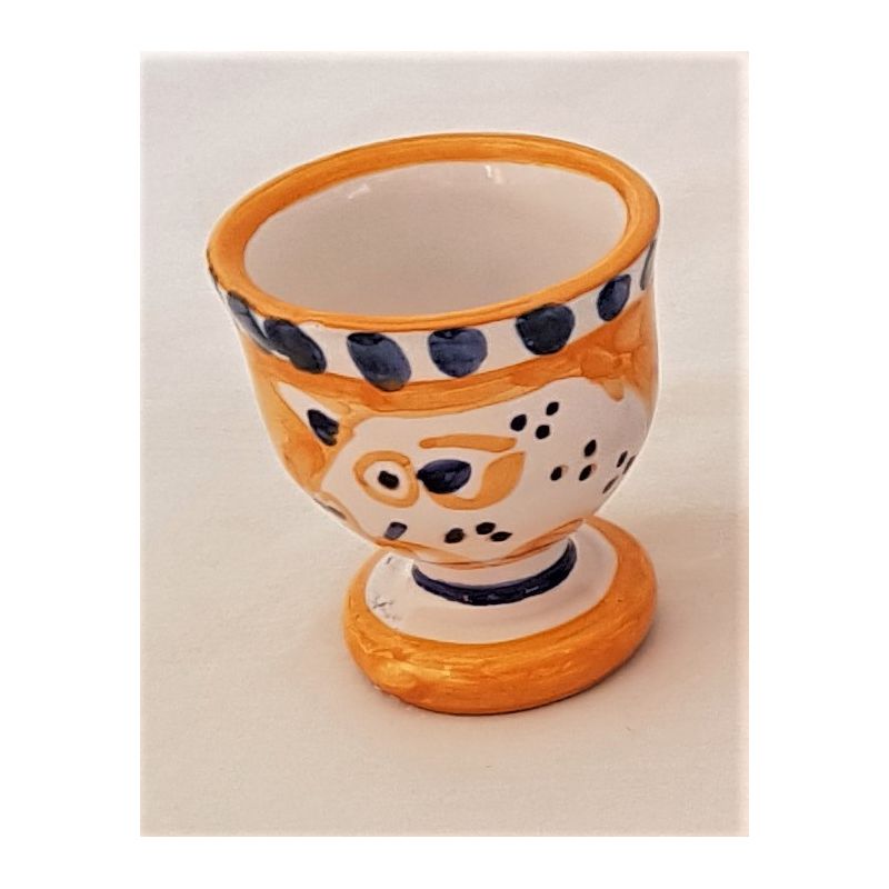 Egg Holder animals line orange - handpainted...