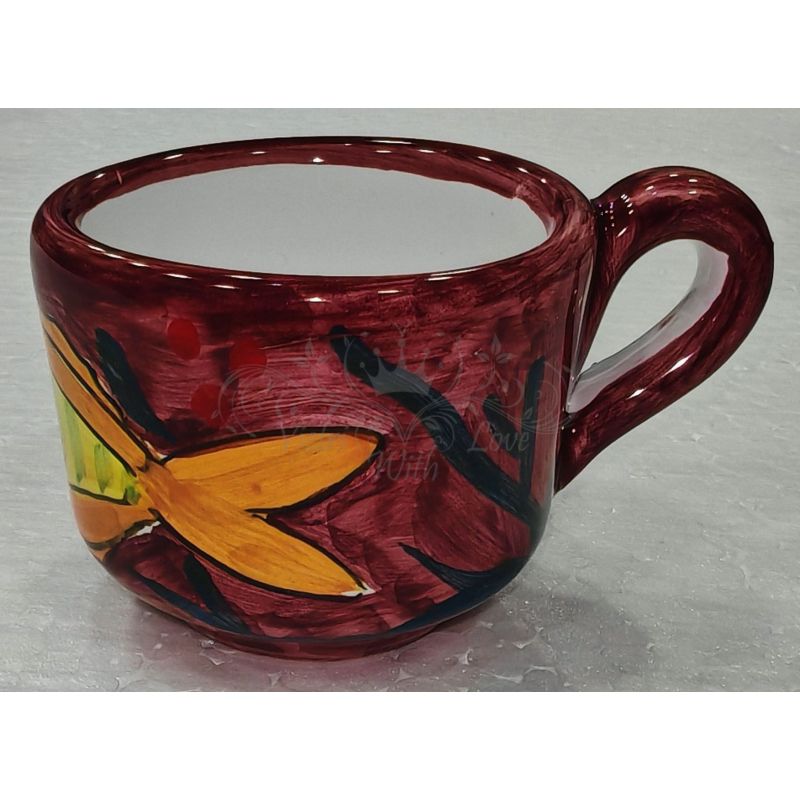 Tazzina da caffè con piattino. Linea Marini....