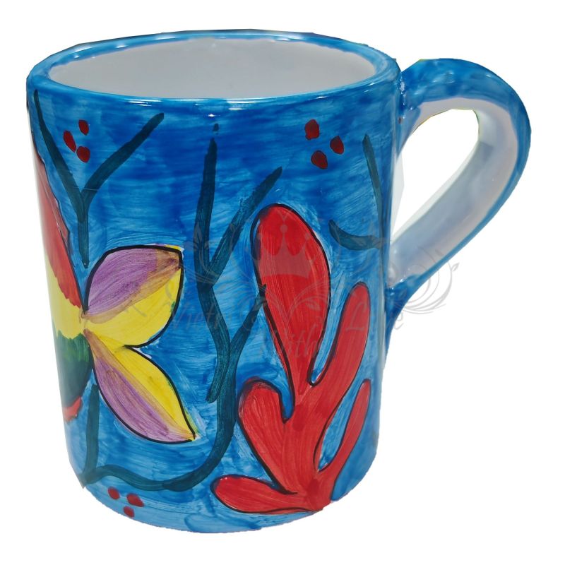 MUG-Tasse. Marine Linie. Vietri-Keramik....