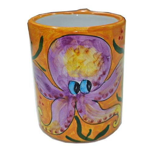 Vaso. Línea Marina. Cerámica de Vietri. Pintado a mano.