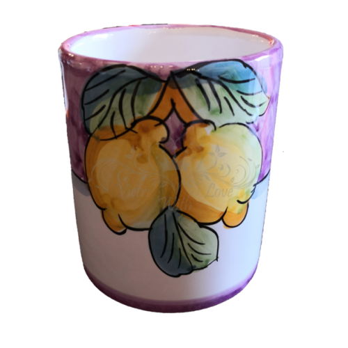 Glas. Obst-Linie. Vietri-Keramik. Handbemalt.