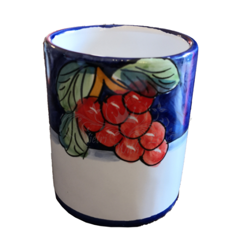 Glas. Obst-Linie. Vietri-Keramik. Handbemalt.