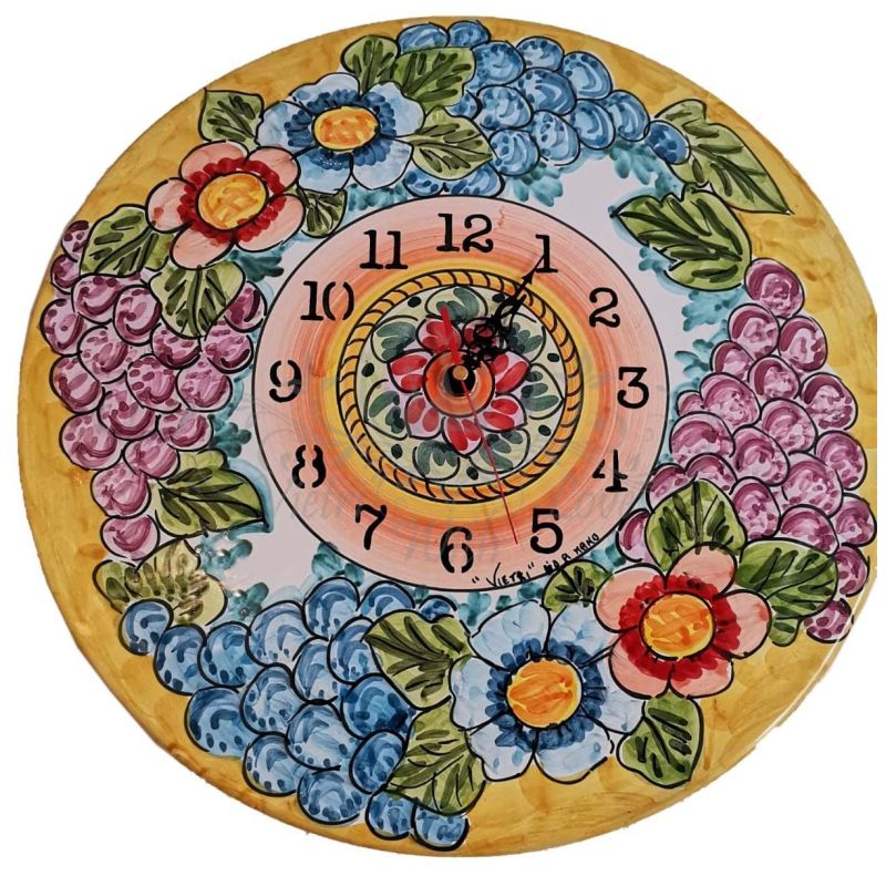 Horloge murale. Ligne Fruits. Céramique de...