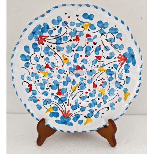 Teller mit Linie Kleine Blumen. Vietri Ceramics –... 2