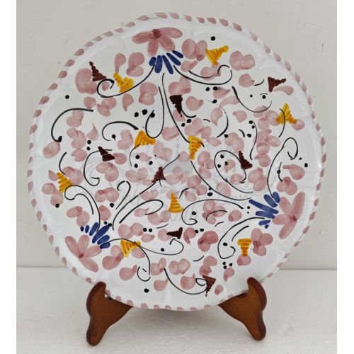 Piatto. Linea Fiorellini. Big Mama. Ceramica vietrese - Disponibile piano, fondo, frutta/dolce o sottopiatto