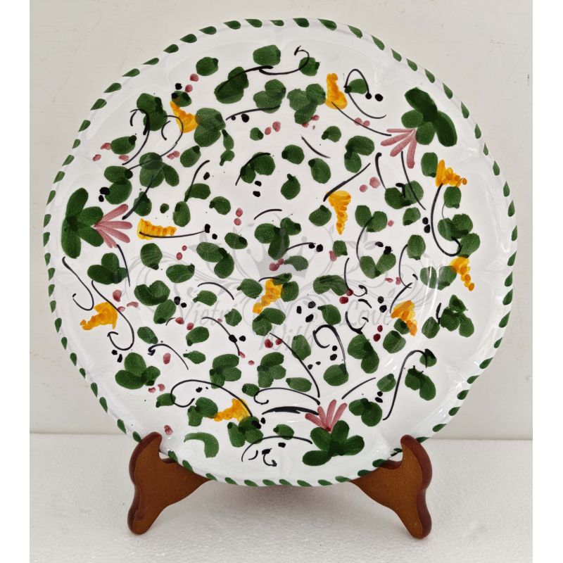 Piatto. Linea Fiorellini. Big Mama. Ceramica...
