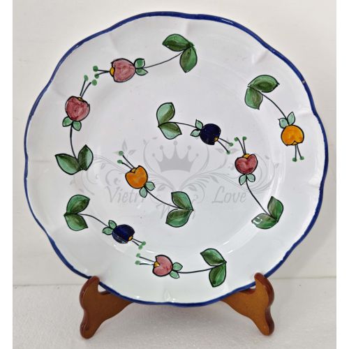 Dish, plate Flower bell line. Vietri ceramic. Flat, soup,...