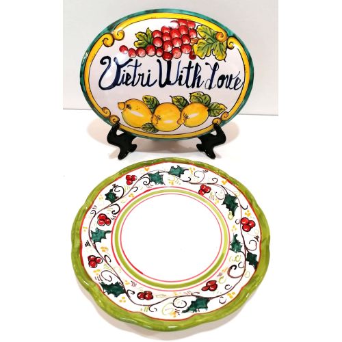 Plate. Christmas Collection. Vietri Ceramics....
