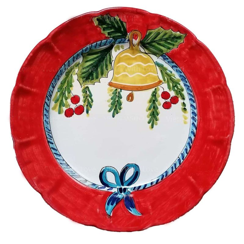 Plato. Línea Navidad. Cerámica de Vietri....