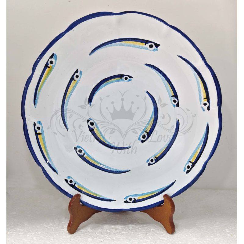 copy of Plate. Sardines Line. White Base....