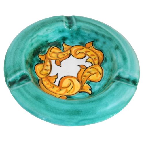 Ashtray and Favour in Vietri Ceramics. Hand-Painted