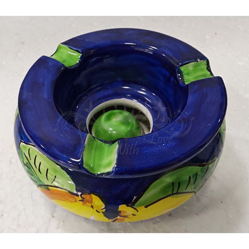 Ceneriera Antivento e Bomboniera in Ceramica di...