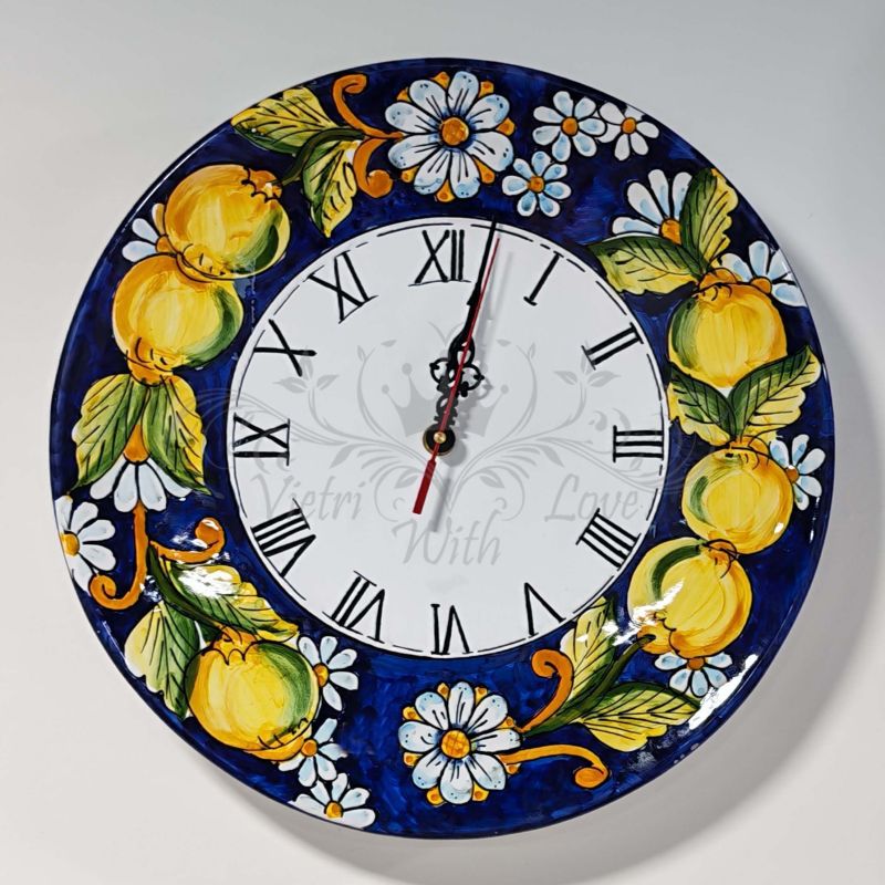 Wall clock. Lemon and Orange Blossom Line....