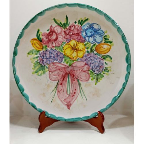 Assiette. Ligne Printemps. Céramique de Vietri. Peinte à...