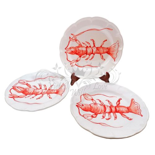 Plate. Marine Line. Lobster Design. Vietri Ceramics.... 2