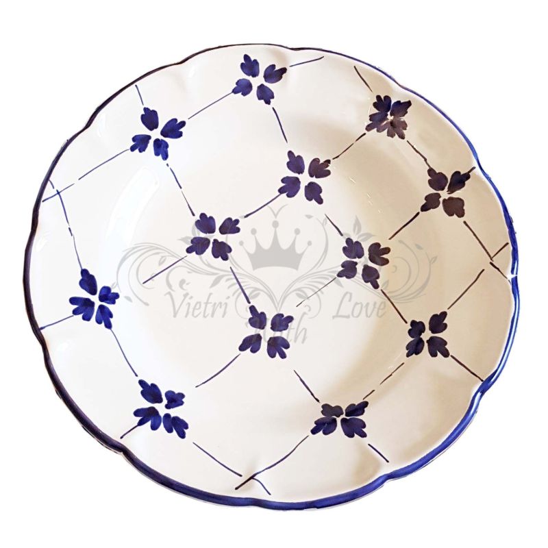 Piatto. Linea Fiori. Ceramica di Vietri -...