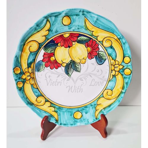 Plate. Double Decor Line. Vietri Ceramics. Available as...