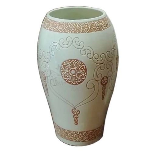 Vaso portaombrelli. Tecnica dell'intarsio. Ceramica di Vietri. Dipinta a mano.
