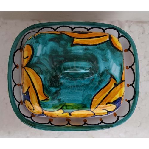 Bandeja para Mantequilla/Quesos. Línea Barroco. Cerámica... 2