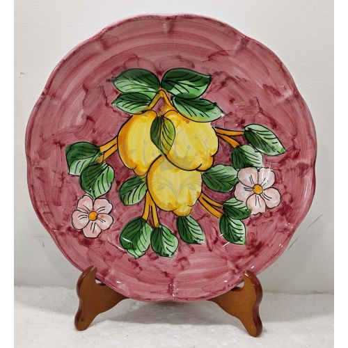 Plate. Lemons Collection. Vietri ceramic. Hand-painted. Available in soup, dinner, dessert or charger plates.