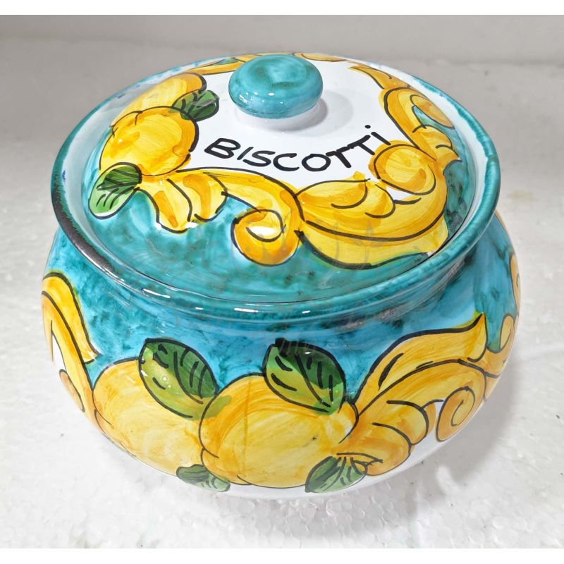 Biscuit Jar. Baroque and Lemons Collection....