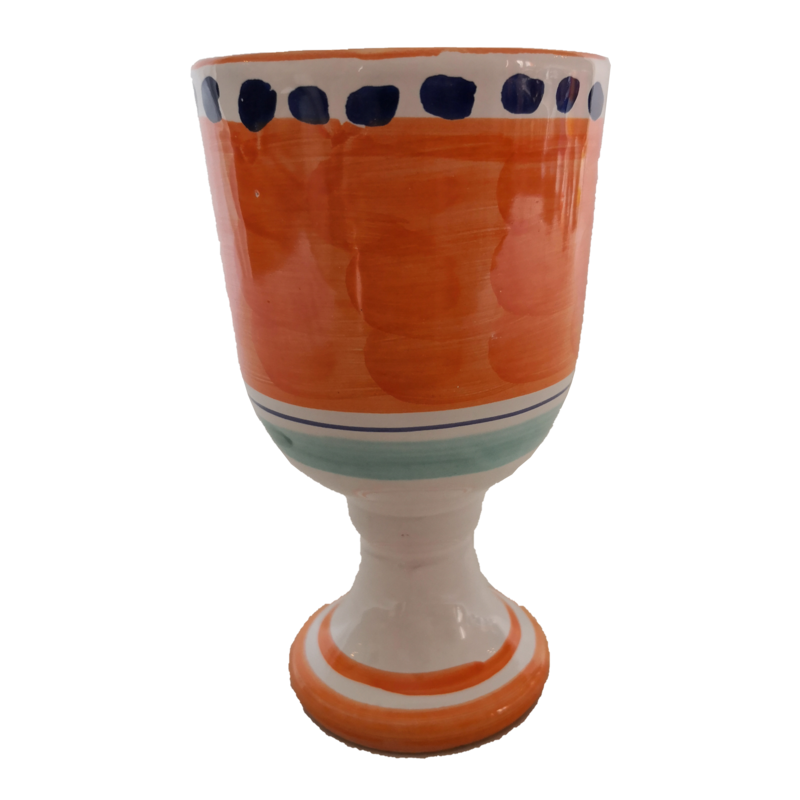 Pinceladas de línea de copa fondo naranja....