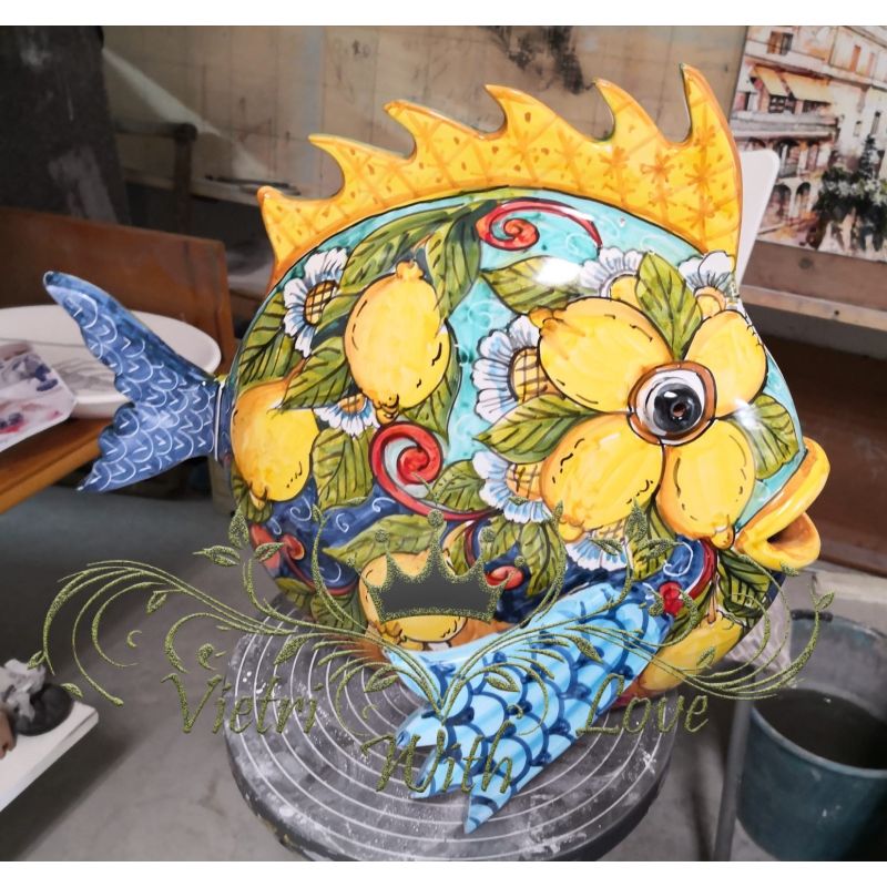 Fisch. Wohnaccessoires, handbemalte...