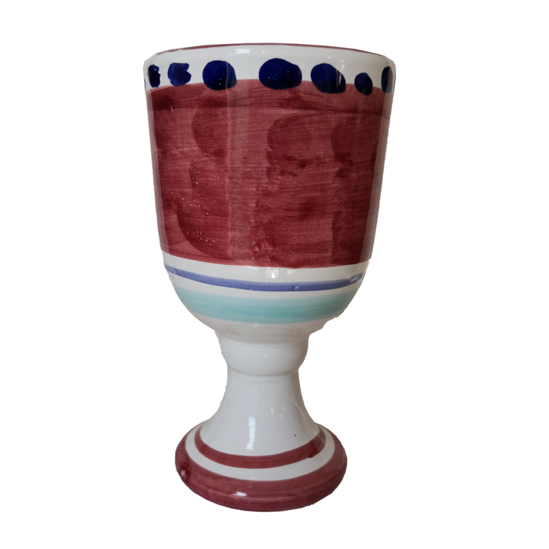 Pinceladas de línea de copa de fondo rojo...