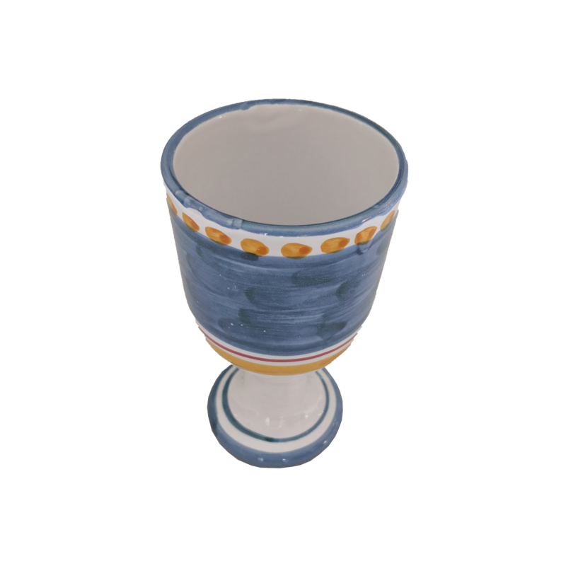 Pinceladas de línea de copa fondo azul....