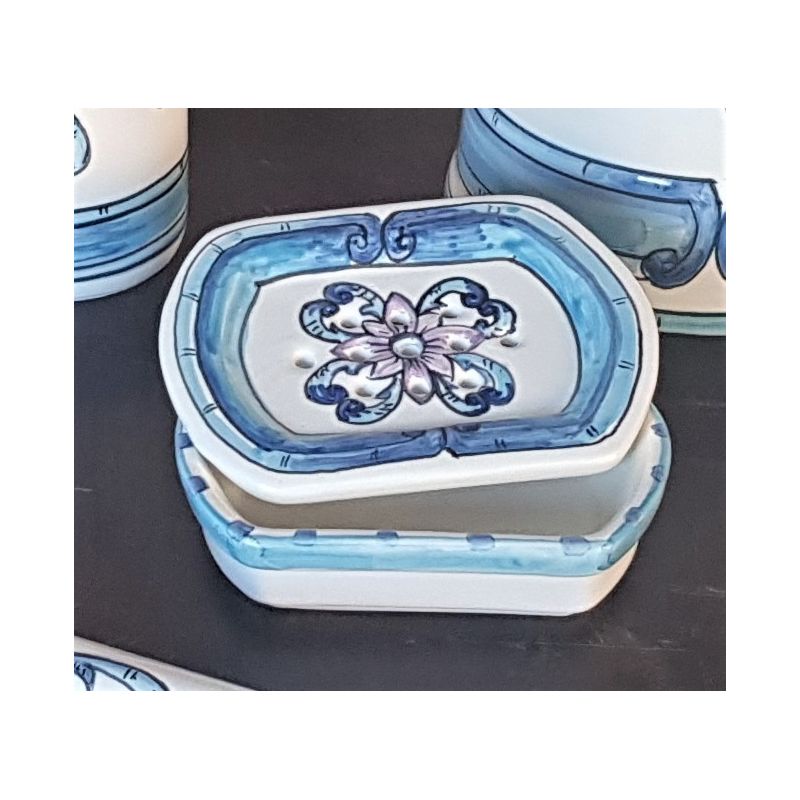 Porta sapone da appoggio. Ceramica di Vietri...