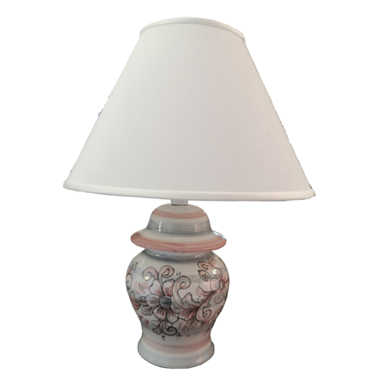 Lámpara de fondo blanco decoración flores...